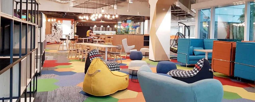 A play zone to keep the employees active and engaged,