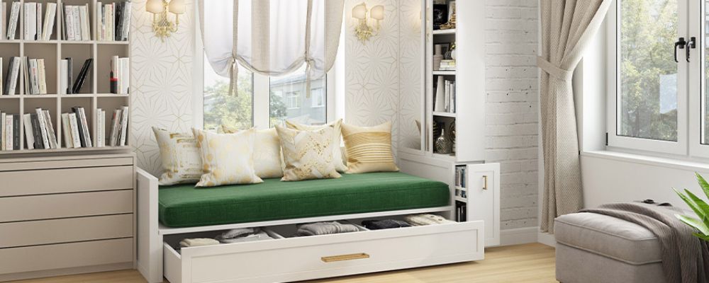 Multipurpose furniture coming in handy for small spaces.