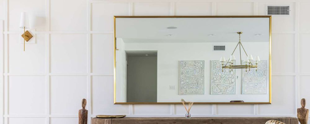 Adding mirror in your spaces will make your space look more elongated than they actually are.