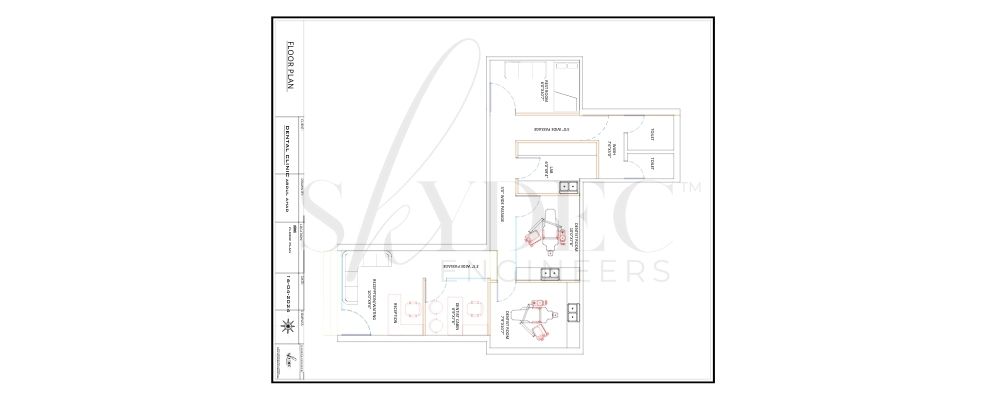 Floor plan for small space dental clinic 